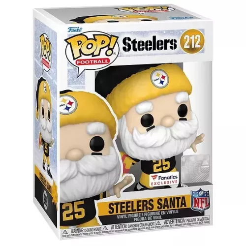 Funko Pop! Steelers Santa #212 Pittsburgh Steelers Box