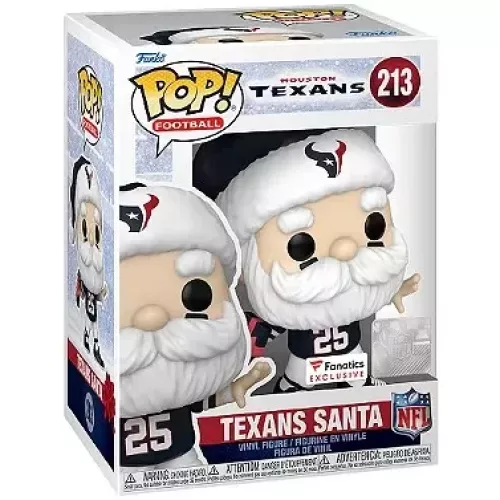 Funko Pop! Texans Santa #213 Houston Texans NFL Vinyl Figure Box