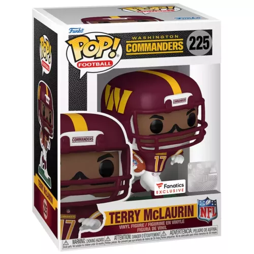 Funko Pop! Terry Mclaurin #225 Washington Commanders Box