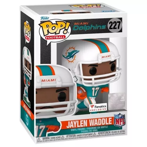 Funko Pop! Jaylen Waddle #227 Miami Dolphins NFL Vinyl Figure Box