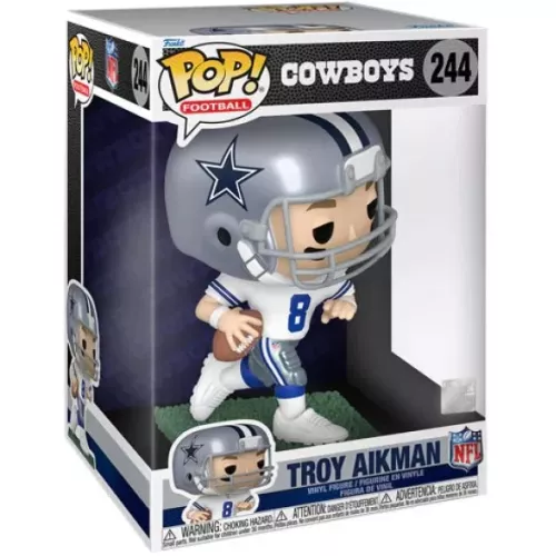 Funko Pop! Troy Aikman #244 NFL Legends 10 Inch Dallas Cowboys Box