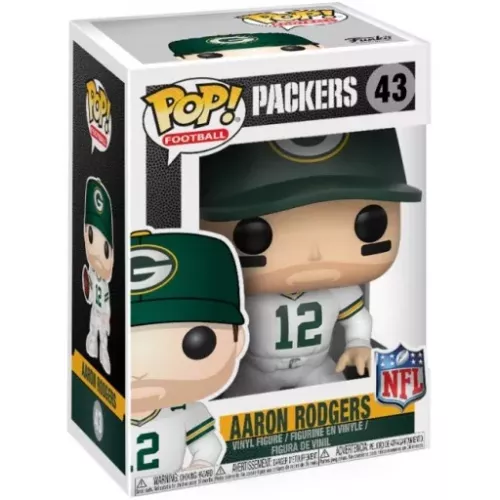 Funko Pop! Aaron Rodgers #43 Color Rush Green Bay Packers Box