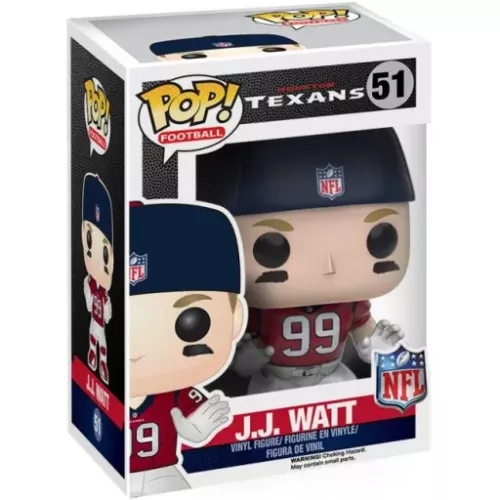 Funko Pop! J.J. Watt #51 Houston Texans NFL Vinyl Figure Box