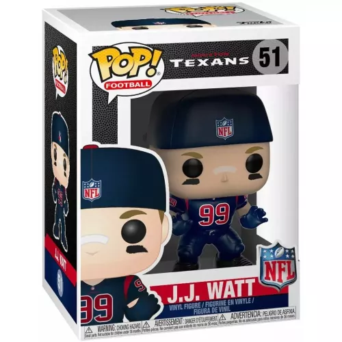 Funko Pop! J.J. Watt #51 Color Rush Houston Texans Box