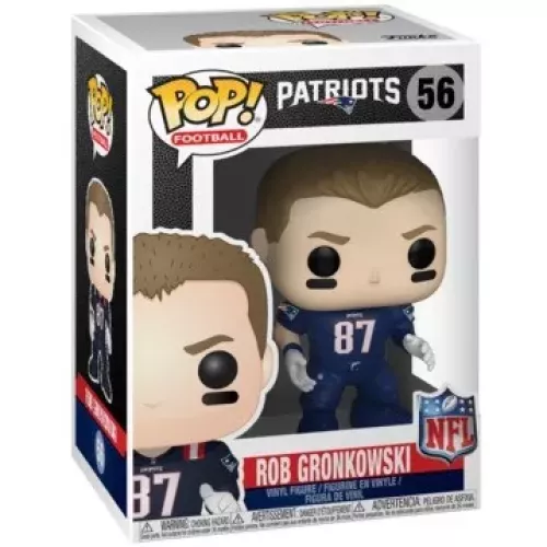 Funko Pop! Rob Gronkowski #56 Color Rush New England Patriots Box