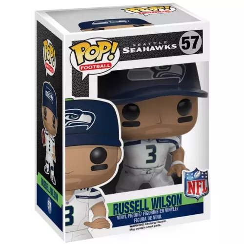 Funko Pop! Russell Wilson #57 White Jersey Seattle Seahawks Box