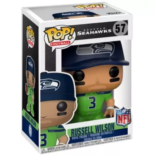 Funko Pop! Russell Wilson #57 Color Rush Seattle Seahawks Box
