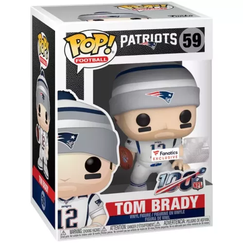 Funko Pop! Tom Brady #59 White Jersey New England Patriots Box
