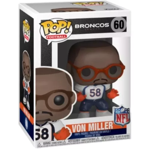 Funko Pop! Von Miller #60 White Jersey Denver Broncos Box