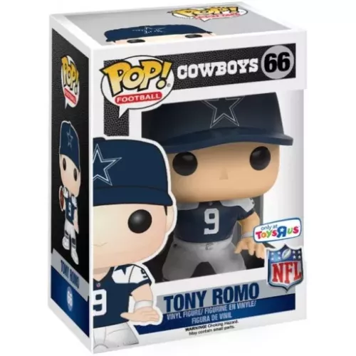 Funko Pop! Tony Romo #66 Throwback Dallas Cowboys NFL Box