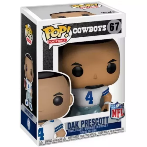 Funko Pop! Dak Prescott #67 Home Jersey Dallas Cowboys Box