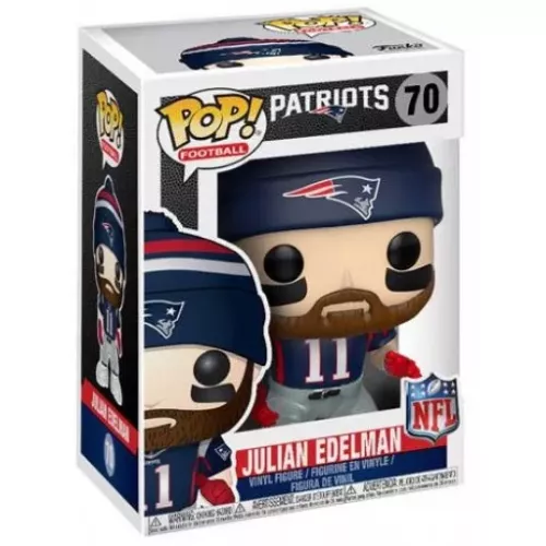 Funko Pop! Julian Edelman #70 Home New England Patriots Box
