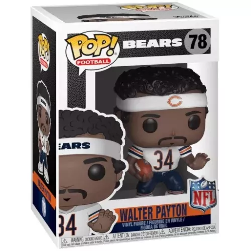 Funko Pop! Walter Payton #78 White Jersey Chicago Bears Box