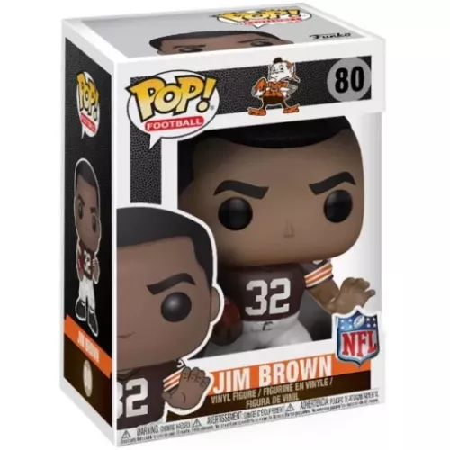 Funko Pop! Jim Brown #80 Home Cleveland Browns NFL Box