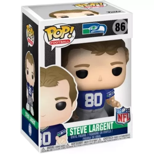 Funko Pop! Steve Largent #86 Throwback Seattle Seahawks Box