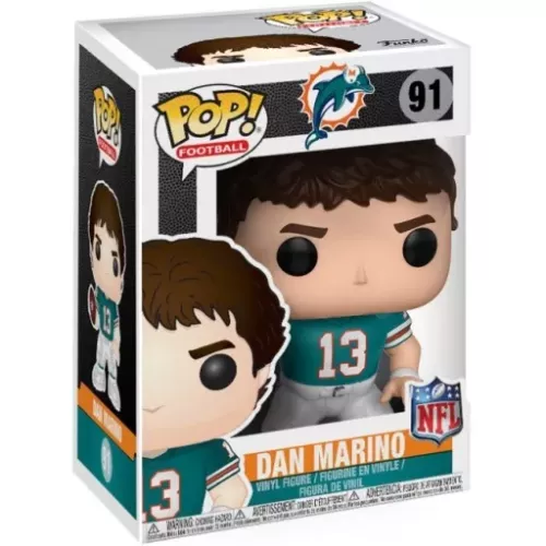 Funko Pop! Dan Marino #91 Miami Dolphins NFL Vinyl Figure Box