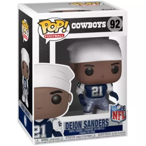 Funko Pop! Deion Sanders #92 Third Jersey Dallas Cowboys Box