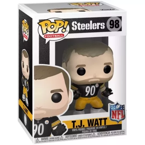 Funko Pop! T.J. Watt #98 Pittsburgh Steelers NFL Vinyl Figure Box