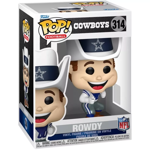 Funko Pop! Rowdy #314 NFL Mascots Dallas Cowboys Vinyl Figure Box