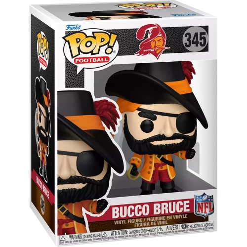 Funko Pop! Bucco Bruce #345 Tampa Bay Buccaneers NFL Box