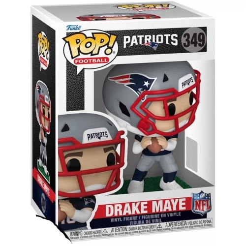 Funko Pop! Drake Maye #349 New England Patriots NFL Box
