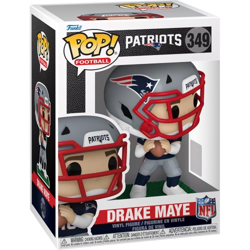 Funko Pop! Drake Maye #349 New England Patriots NFL Box