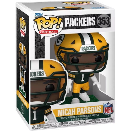 Funko Pop! Micah Parsons #353 Green & Yellow Uniform Box