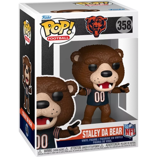 Funko Pop! Staley Da Bear #358 Chicago Bears NFL Vinyl Figure Box