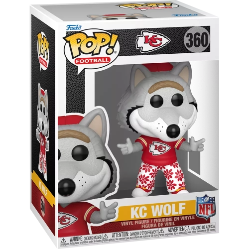 Funko Pop! KC Wolf #360 Kansas City Chiefs NFL Vinyl Figure Box