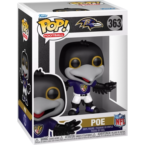 Funko Pop! Poe #363 Baltimore Ravens NFL Vinyl Figure Box