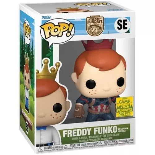 Funko Pop! Freddy Funko as Captain America SE Funko Presents Camp Fundays 2023 Box