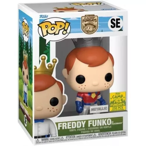 Funko Pop! Freddy Funko as Peacemaker SE Metallic Funko Presents Camp Fundays 2023 Box