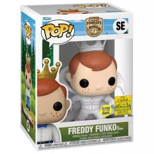 Funko Pop! Freddy Funko as Vision SE White Glows in the Dark Box