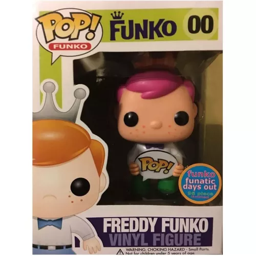 Funko Pop! Freddy Funko #00 Pink Hair Funko Original Box