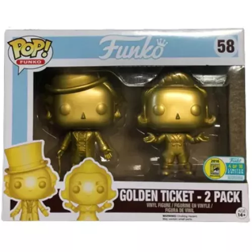 Funko Pop! Willy Wonka #58 Golden Ticket Funko Original Box