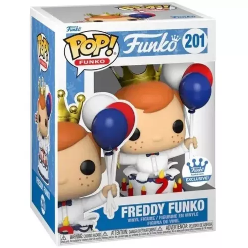 Funko Pop! Freddy Funko #201 Birthday Freddy in Cake - 2nd Birthday Box
