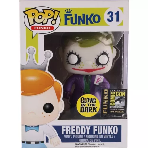 Funko Pop! Freddy Funko #31 The Joker Glows in the Dark Box