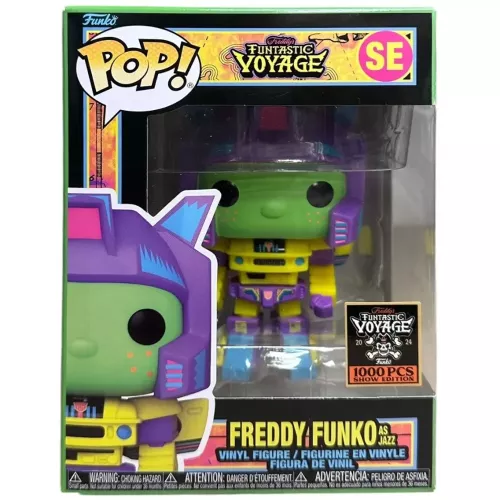 Funko Pop! Freddy Funko as Jazz SE Blacklight Freddy's Funtastic Voyage Box