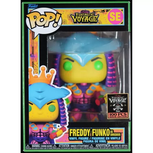 Funko Pop! Freddy Funko as Shredder SE Blacklight Freddy's Funtastic Voyage Box