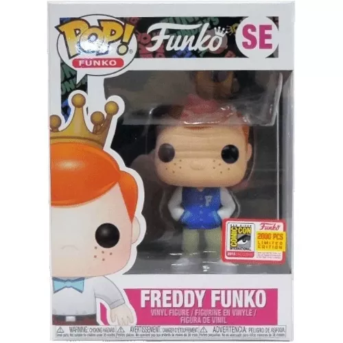Funko Pop! Freddy Funko SE Blue Varsity Letterman Jacket Box