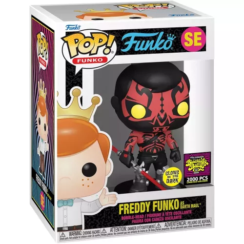 Funko Pop! Freddy Funko as Darth Maul SE Glows in the Dark Box