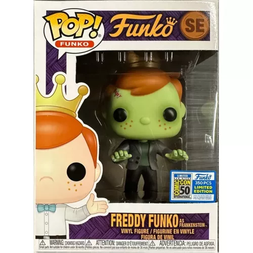 Funko Pop! Freddy Funko as Frankenstein SE Error Glows in the Dark Box