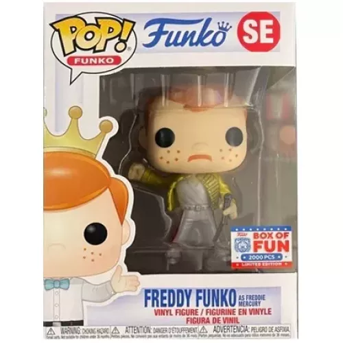 Funko Pop! Freddy Funko as Freddie Mercury SE Metallic Box