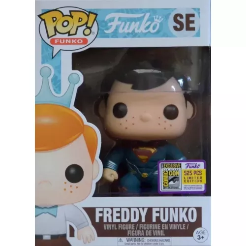 Funko Pop! Freddy Funko SE Man of Steel Superman Funko Original Box
