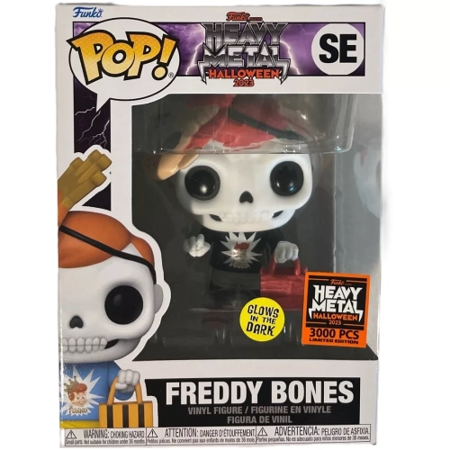 Funko Pop! Freddy Bones SE Glows in the Dark Heavy Metal Halloween 2023 Box
