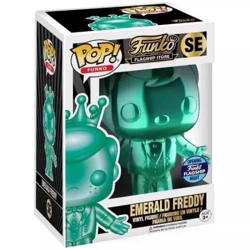Funko Pop! Emerald Freddy SE Chrome Funko Flagship Store Box