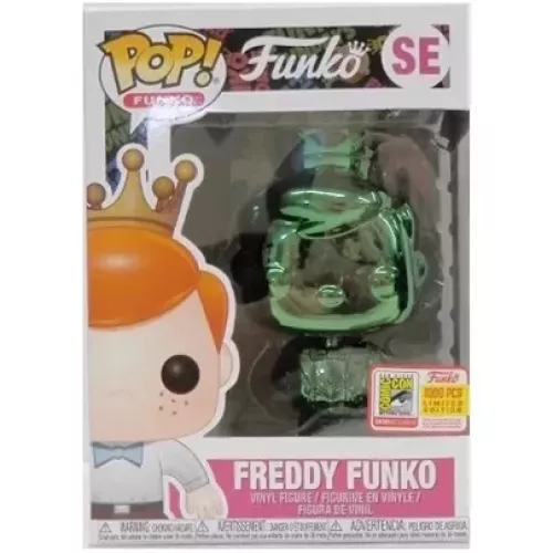 Funko Pop! Freddy Funko SE Emerald Green Chrome Funko Original Box