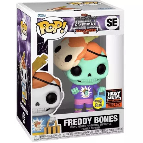 Funko Pop! Freddy Bones SE Green Glows in the Dark Box