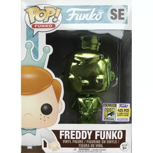 Funko Pop! Freddy Funko SE Green Chrome Funko Original Box