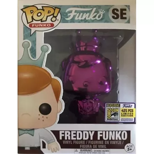 Funko Pop! Freddy Funko SE Purple Chrome Funko Original Box